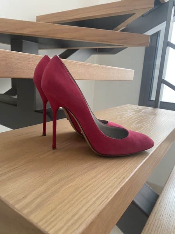 Sergio Rossi suede heels size 39 EU - Image 5