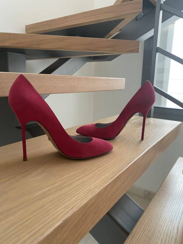 Sergio Rossi suede heels size 39 EU - Image 4
