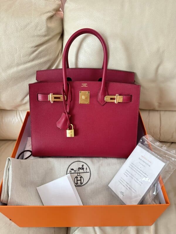 Birkin 30 Sellier Epsom Rubis GHW - Image 6