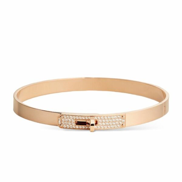 Hermes Kelly Rose Gold Bracelet
