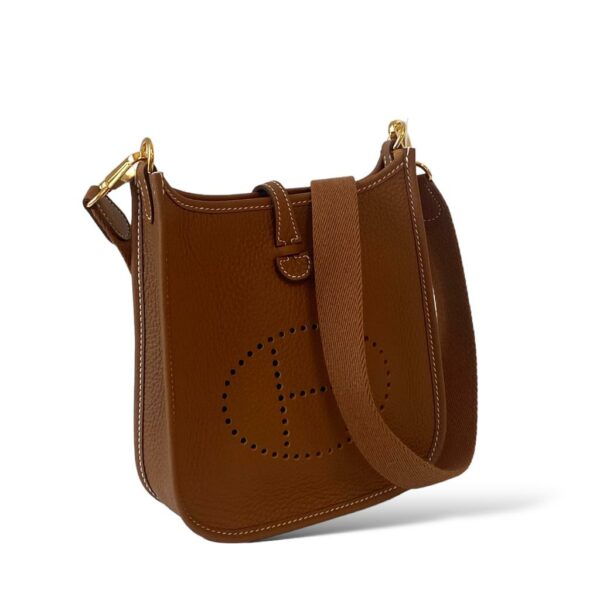 Hermes Mini Evelyne Gold GHW - Image 3