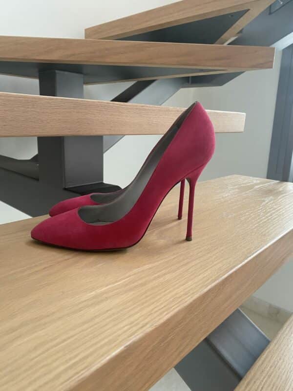 Sergio Rossi suede heels size 39 EU - Image 6