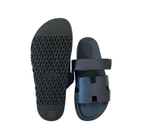 Hermes Chypre 44 EU Sandals Blue - Image 3
