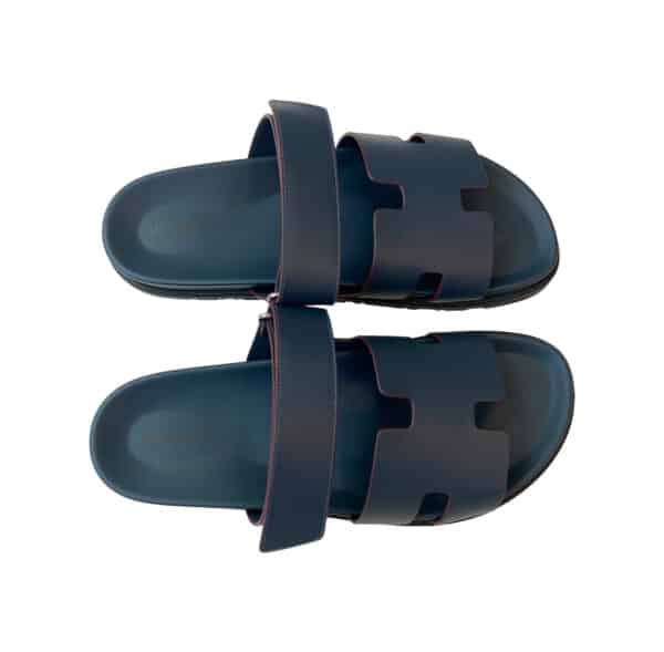 Hermes Chypre 44 EU Sandals Blue - Image 2