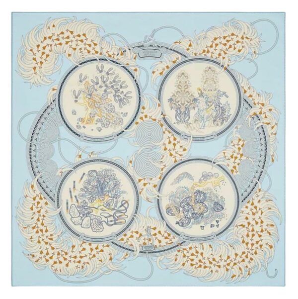 Hermes Legende Brodee Scarf 90