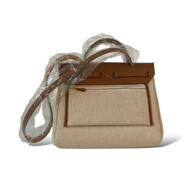 Hermes Herbag 31 Circuit 24 Gold/ Écru - Image 4