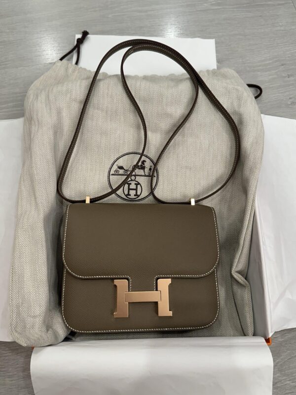 Hermes Constance 18 Etoupe RGHW - Image 2