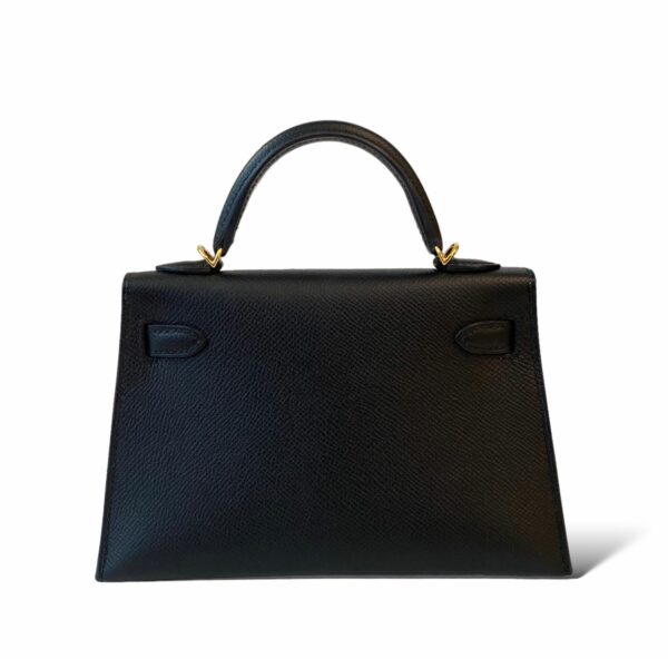 Hermes Kelly Mini Black Epsom GHW - Image 3