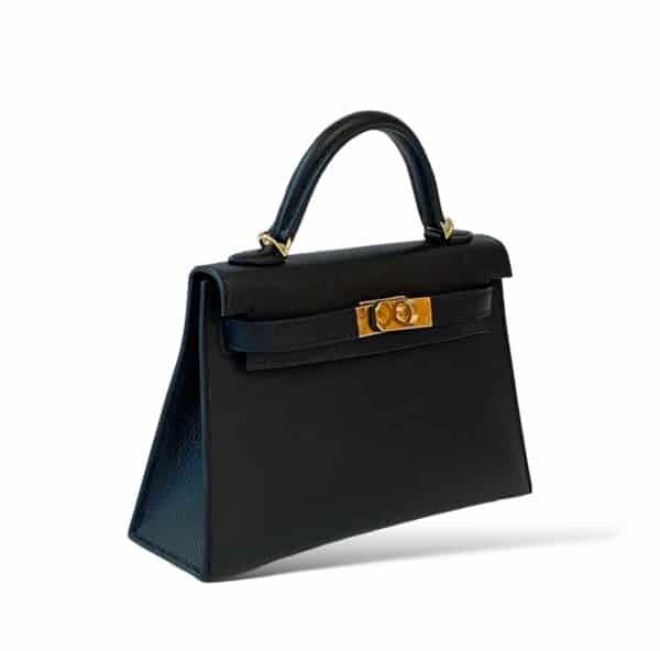 Hermes Kelly Mini Black Epsom GHW - Image 2