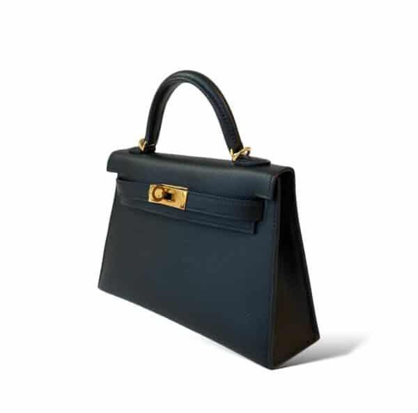 Hermes Kelly Mini Black Epsom GHW - Image 5