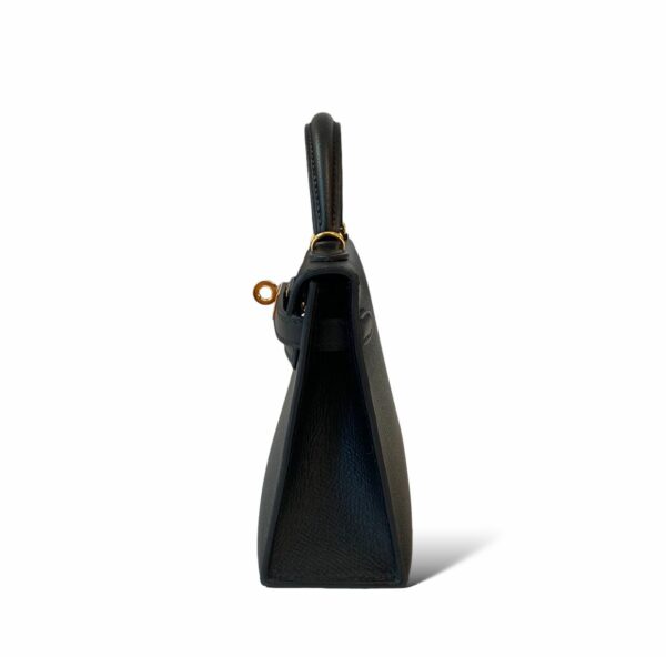 Hermes Kelly Mini Black Epsom GHW - Image 4