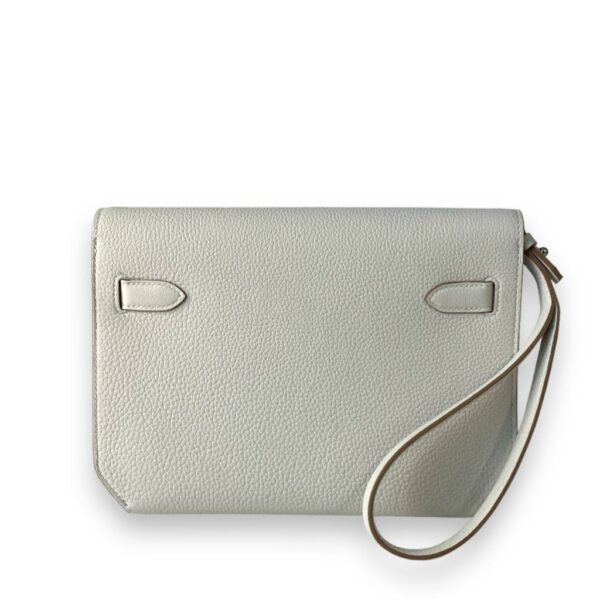 Hermes Kelly Depeche Gris Pale PHW - Image 3