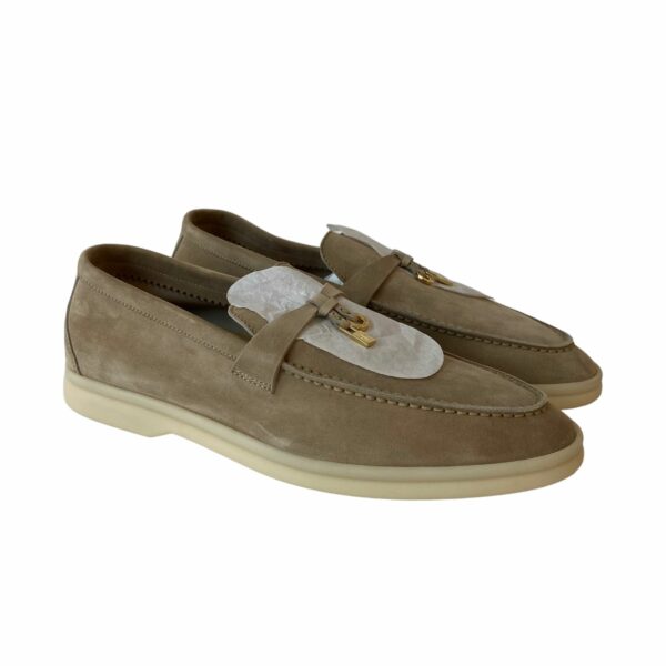 Loro Piana 38 EU Beige Charm Walk Loafers - Image 5