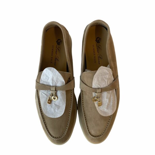 Loro Piana 38 EU Beige Charm Walk Loafers - Image 3