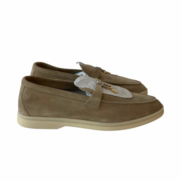 Loro Piana 38 EU Beige Charm Walk Loafers - Image 2