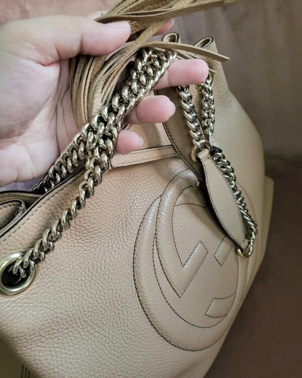 Gucci Soho Light Gold Medium Shoulder Bag - Image 9