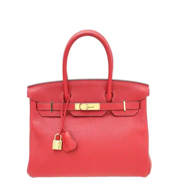 Hermes Birkin 30 Rouge Casaque GHW