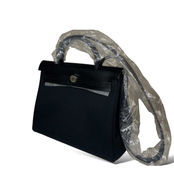 Hermes Herbag 31 Zip Black PHW - Image 2