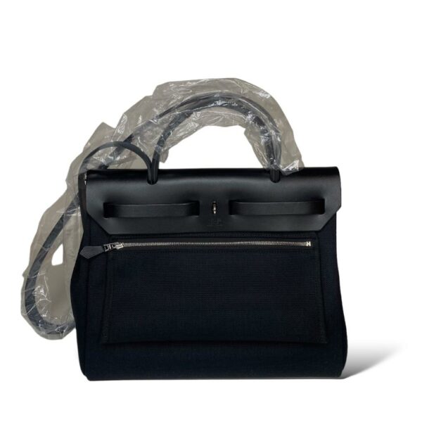 Hermes Herbag 31 Zip Black PHW - Image 3