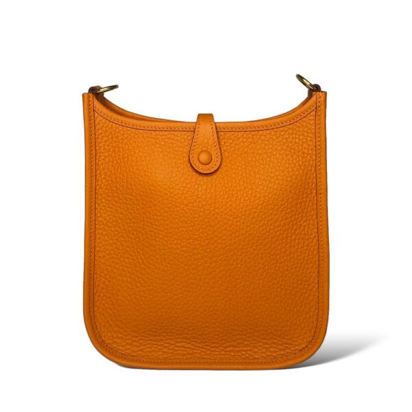 Hermes Mini Evelyne Amazone Orange Clemence Taurillon Leather GHW - Image 3