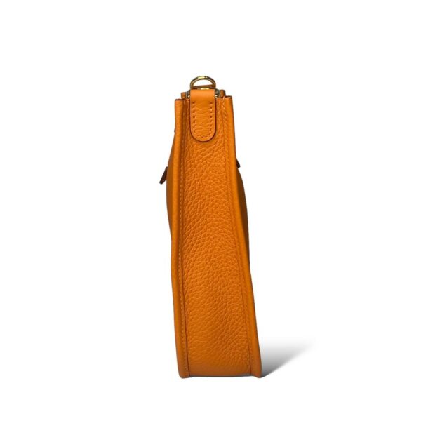 Hermes Mini Evelyne Amazone Orange Clemence Taurillon Leather GHW - Image 4