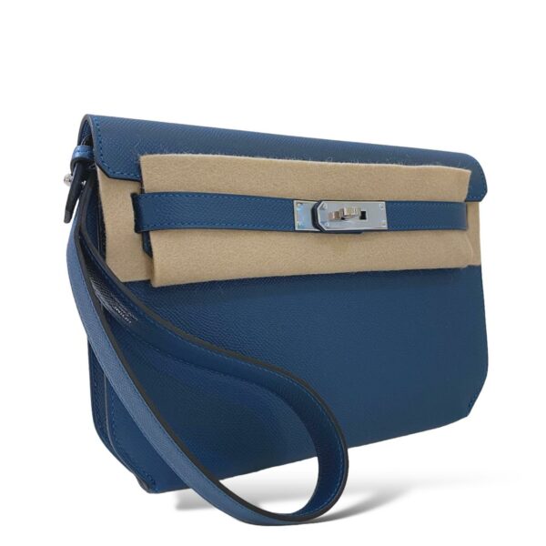 Hermes Kelly Depeche Bleu Thalassa PHW - Image 2