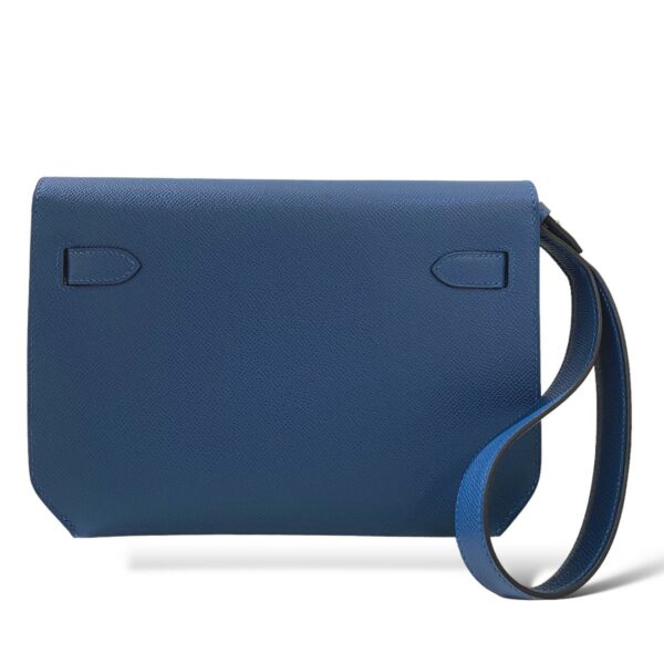 Hermes Kelly Depeche Bleu Thalassa PHW - Image 3