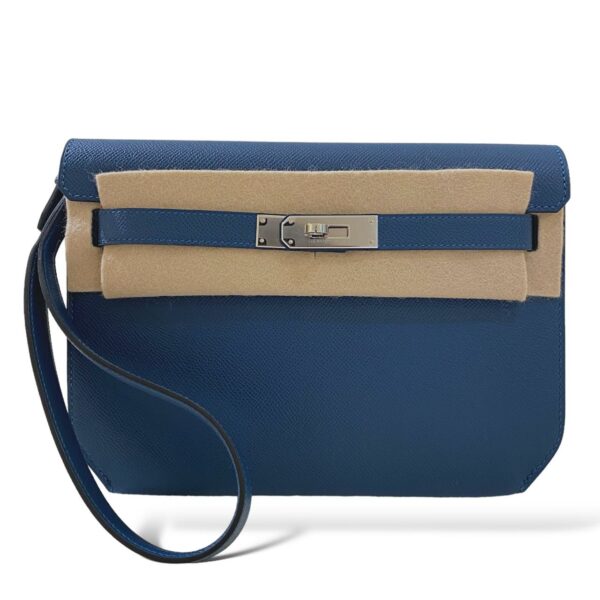 Hermes Kelly Depeche Bleu Thalassa PHW