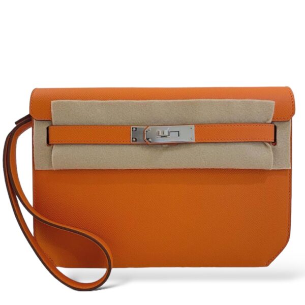 Hermes Kelly Depeche Orange Epsom PHW