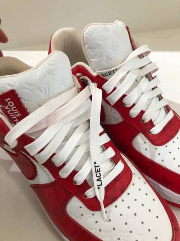 Nike x Louis Vuitton Air Force 1 Sneakers Size 38.5 US - Image 4