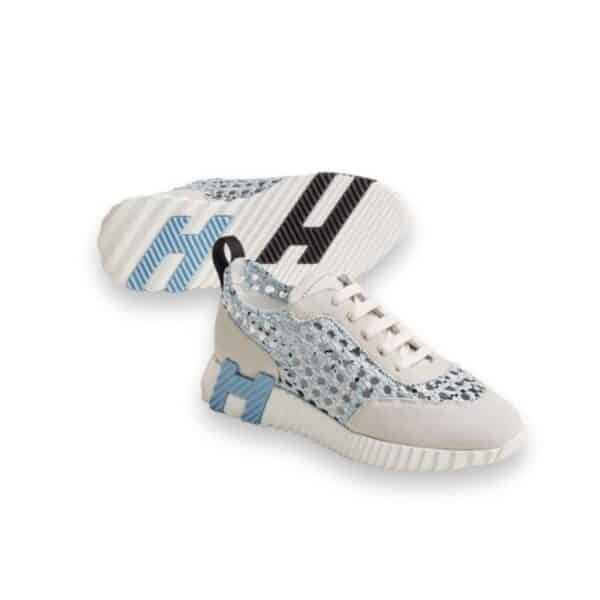 Hermes Bouncing 39 EU Bleu Clair / Blanc