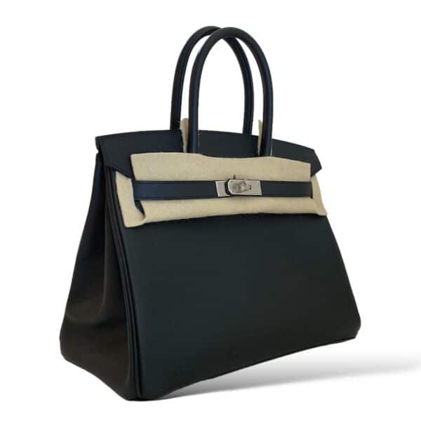 Hermes Birkin 30 Black Epsom PHW - Image 2