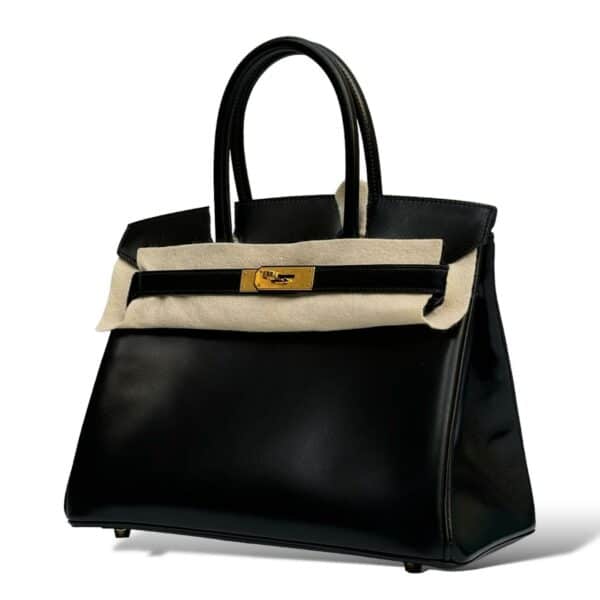 Hermes Birkin 30 Black Box Leather GHW - Image 5