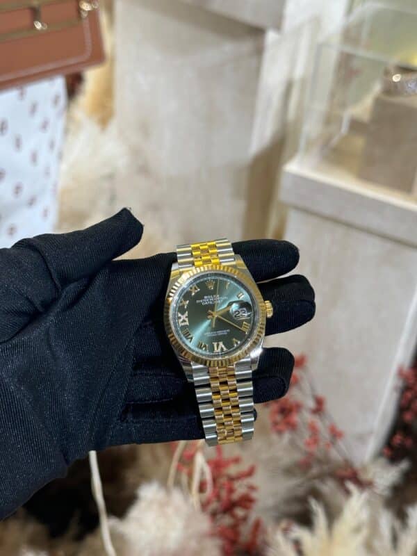 Rolex Oyster Perpetual Datejust 36mm 126233 Olive Green Dial With Diamond-Set Yellow Gold/Oystersteel - Image 2