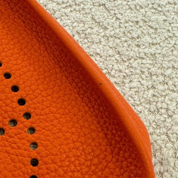 Hermes Mini Evelyne Amazone Orange Clemence Taurillon Leather PHW - Image 3