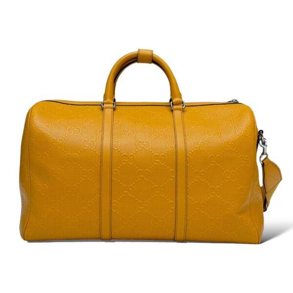 Gucci Embossed Yellow GG Duffle Bag