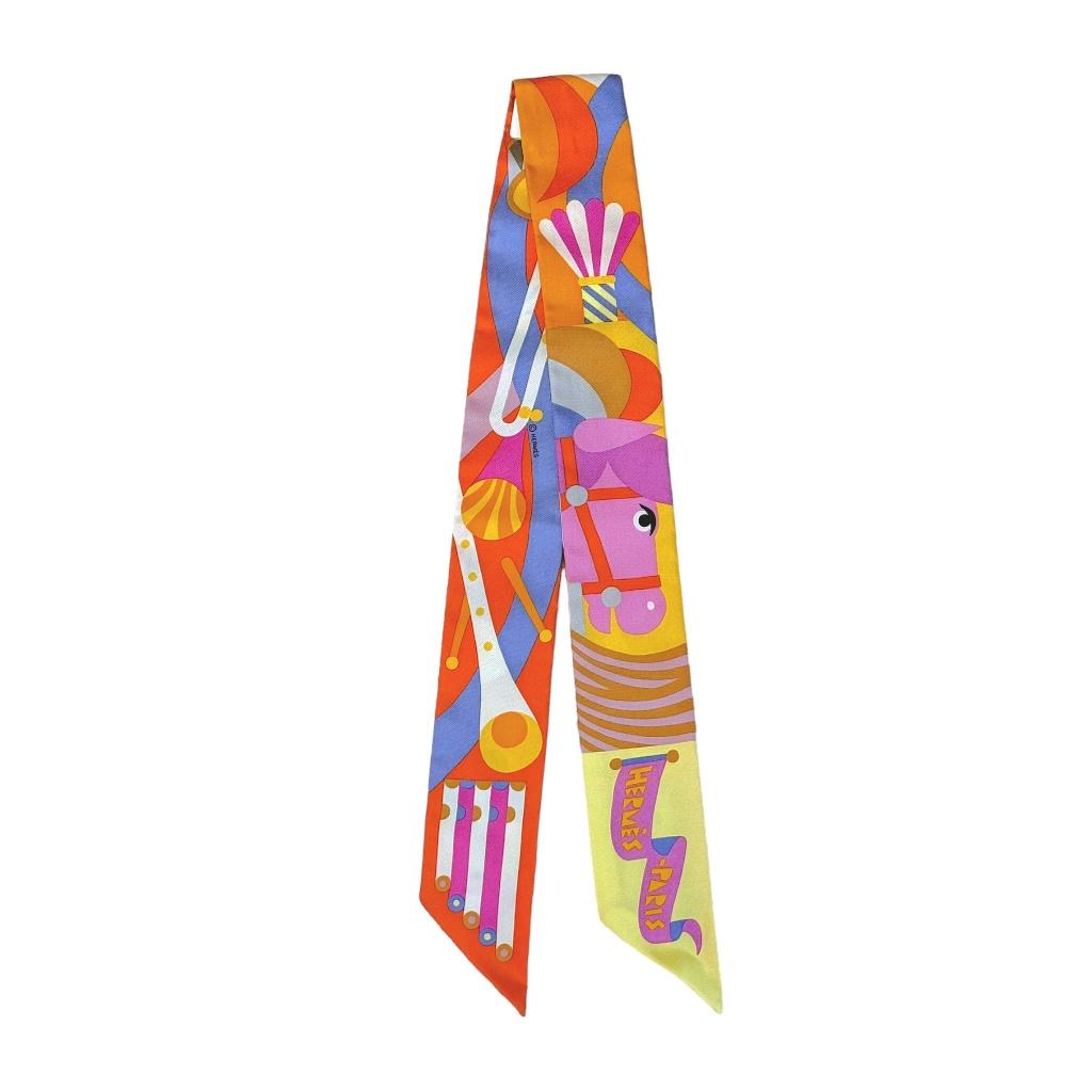 Hermès Twilly Splash Park Vert Jaune Multicolore