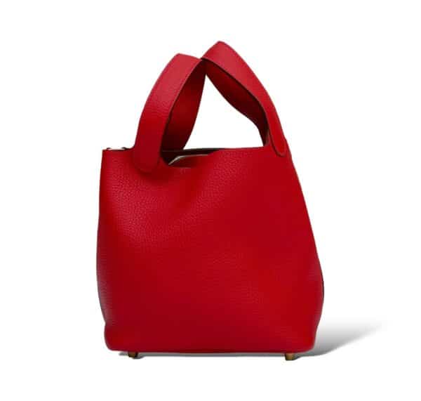 Hermes Picotin Lock 18 Rouge Casaque GHW - Image 6