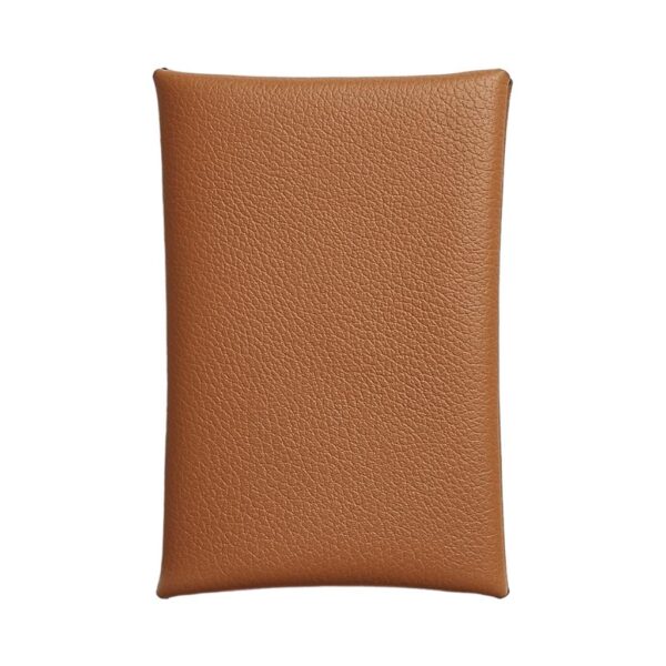 Hermes Calvi Gold Compact Card Holder