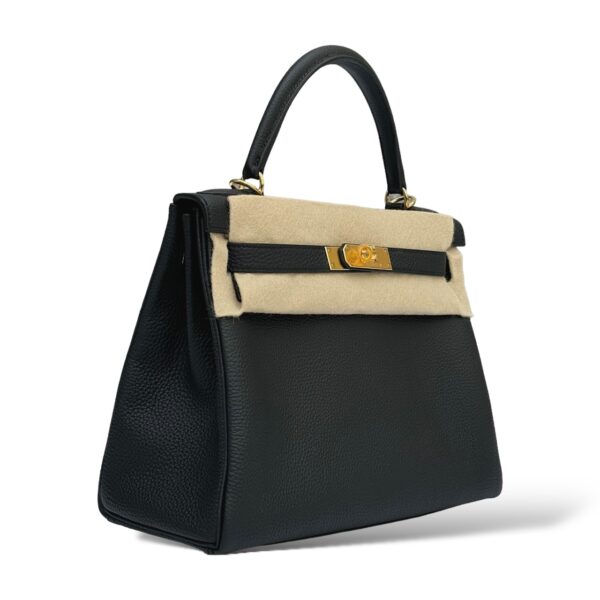 Hermes Kelly 28 Black Togo GHW - Image 2