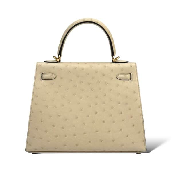 Hermes Kelly 25 Parchemin Ostrich GHW - Image 4