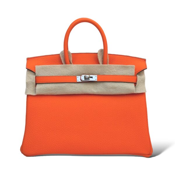 Hermes Birkin 25 Orange Minium Togo PHW