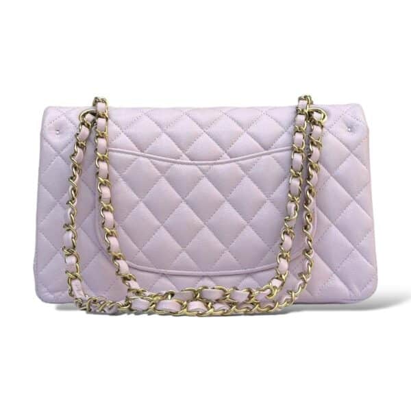 Chanel Caviar Pastel Purple Medium Classic Flap Bag - Image 3