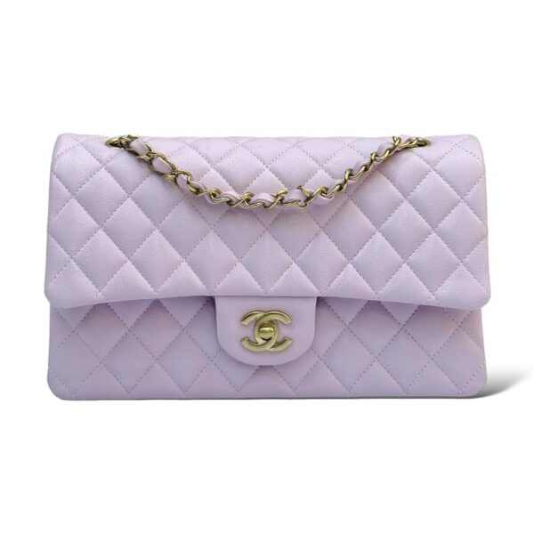 Chanel Caviar Pastel Purple Medium Classic Flap Bag