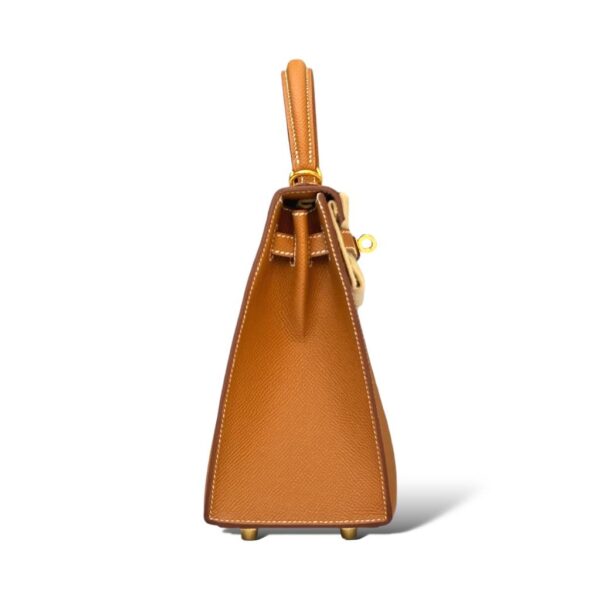 Hermes Kelly 25 Gold Epsom GHW - Image 3