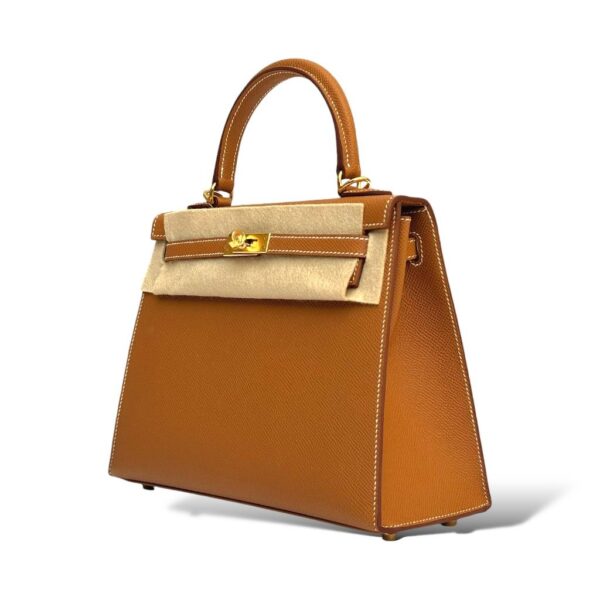 Hermes Kelly 25 Gold Epsom GHW - Image 5