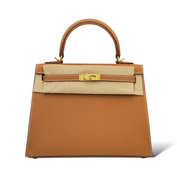 Hermes Kelly 25 Gold Epsom GHW