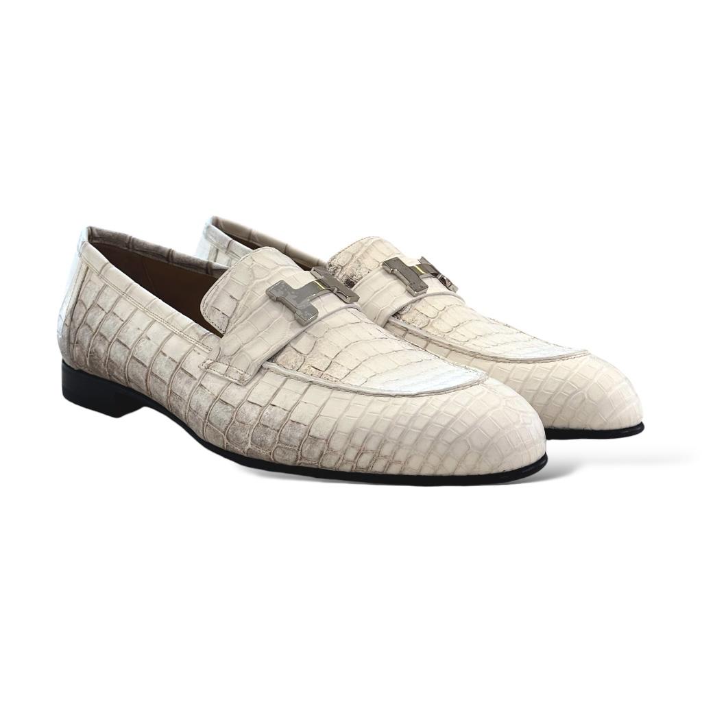 Vicomte A. Paris - palm Beach Leather Mocassin Creme Eur‎ 39 men’s size 7 shoe Vicomte a. paris - - Gem main image 4