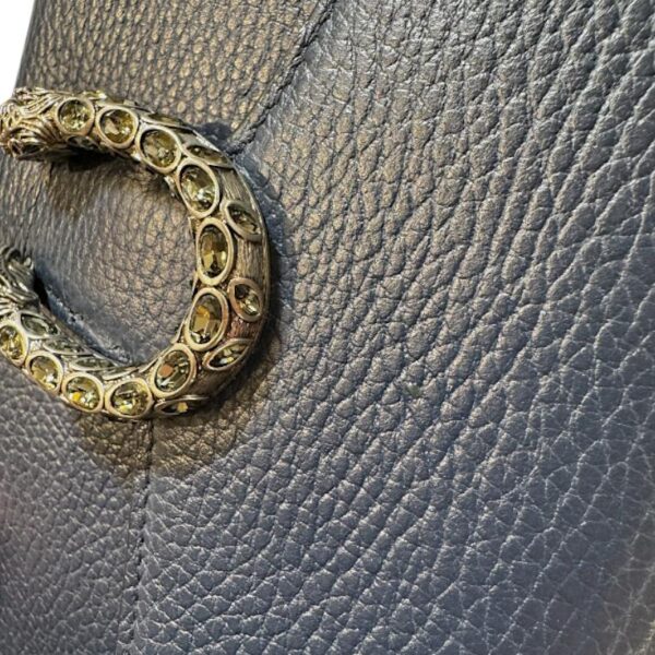 Gucci Dionysus Mini Leather Chain Bag Dark Blue - Image 3