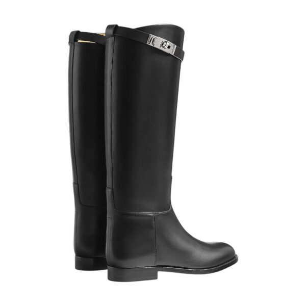 Hermes Jumping 38 EU Black Shorter Boots - Image 2